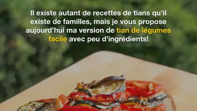 Video thumbnail for Tian de légumes à la Provençale