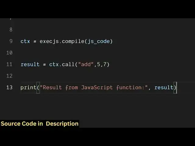 Video thumbnail for How to Execute Javascript Function Code in Python Script Using execjs Library