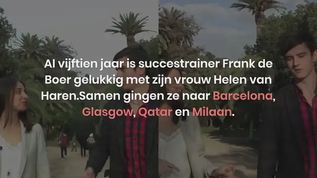 Video thumbnail for Helen de Boer, vrouw van Frank de Boer: