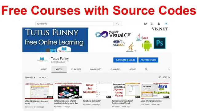 Video thumbnail for Free Courses with Source Codes
