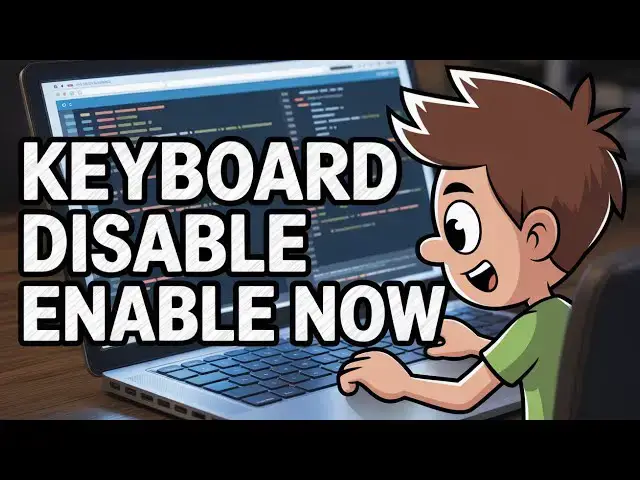 Video thumbnail for How to Disable & Enable Laptop Keyboard in Windows 10 & 11 Tutorial