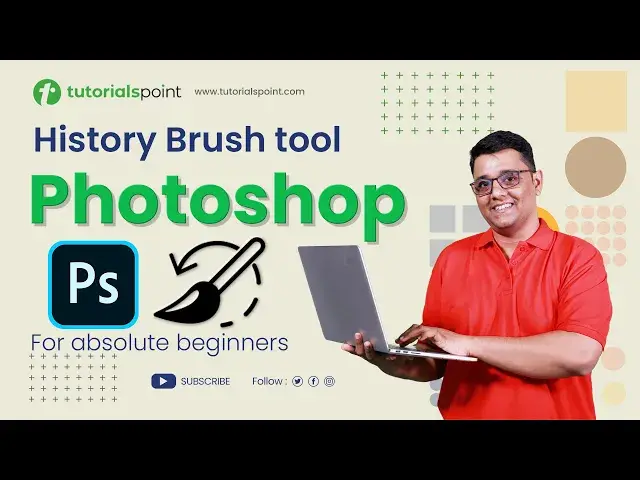'Video thumbnail for History Brush Tool Effect in Photoshop | Photoshop for Beginners | Tutorialspoint'