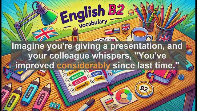 Video thumbnail for 1500 Must Know CEFR B2 Vocabulary - Master the Adverb 'Considerably' for B2 English Proficiency