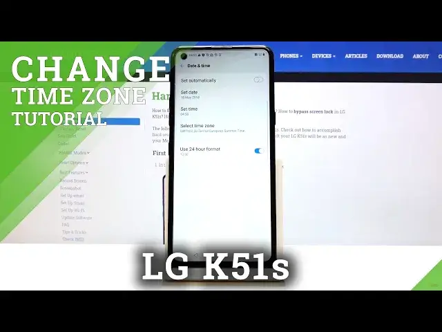 'Video thumbnail for How to Set Up Time Zone on LG K51s – Adjust Date & Time'