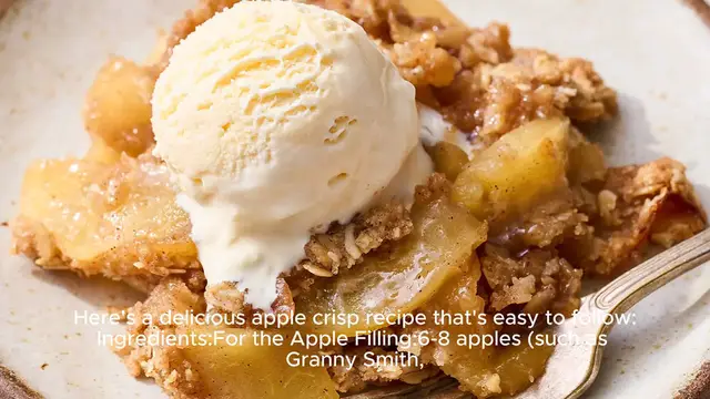 Video thumbnail for Apple crisp recipe