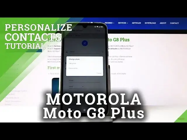 'Video thumbnail for How to Personalize Contact in MOTOROLA Moto G8 Plus – Add Photo to Contact'