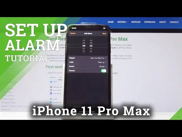 'Video thumbnail for How to Set Up the Alarm on iPhone 11 Pro Max - Manage Clock'