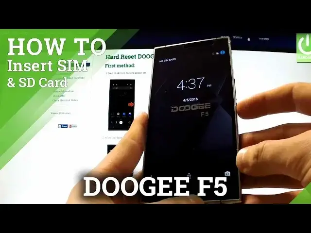 'Video thumbnail for How to insert SIM card and Micro SD card in DOOGEE F5 - Install SIM & SD'
