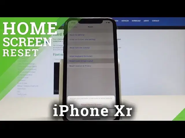 'Video thumbnail for How to Reset Home Screen in iPhone Xr - Restore Default Home Screen'