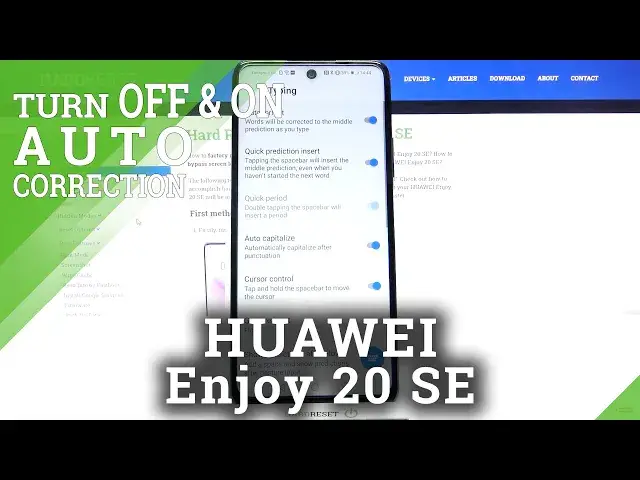 Video thumbnail for How to Turn Off Auto Correction on HUAWEI Enjoy 20 SE – Text Correction Options