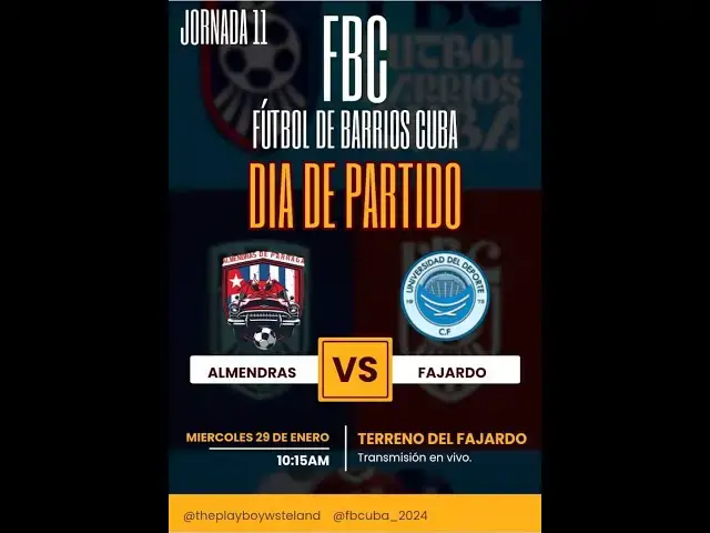 'Video thumbnail for Almendras de Párraga VS Fajardo (Partido 72) - #futboldebarrioscuba'