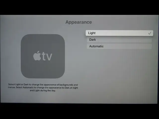 Video thumbnail for How to Turn On Dark Mode on APPLE TV 4K - Change Theme on APPLE TV 4K - Night Mode