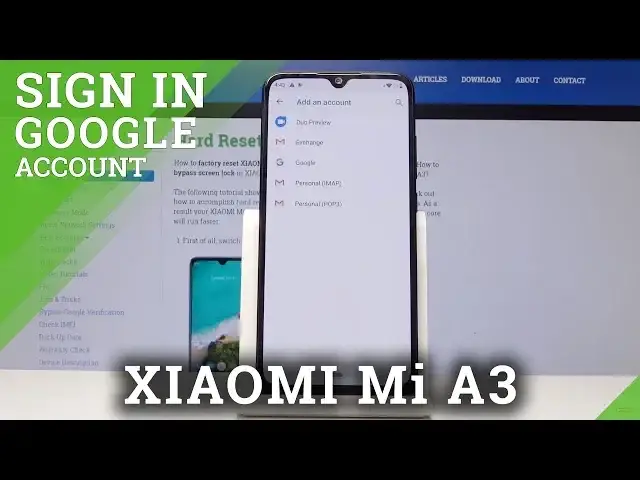 'Video thumbnail for How to Add Google User in XIAOMI Mi A3 - Create Google Account'