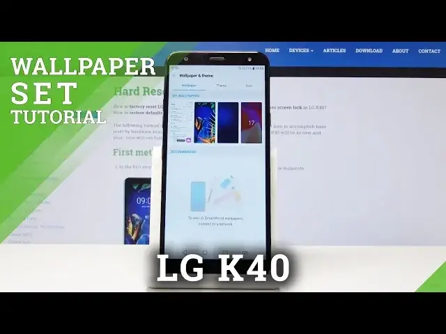 'Video thumbnail for How to Change Wallpaper in LG K40 - Set Up Wallpaper'