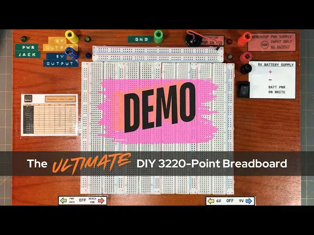 Video thumbnail for Demonstration of Finished Project - The Ultimate DIY 3220-Point Breadboard