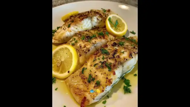 'Video thumbnail for Zesty Lemon Butter Fish Fillet'