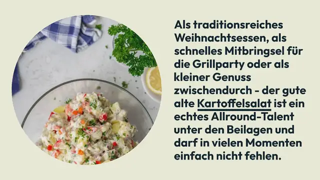 Video thumbnail for Kalorienarmer Kartoffelsalat mit Joghurt & Gurke: