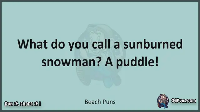 Video thumbnail for Beach - Jokes, Puns, Wordplays, and Laughter