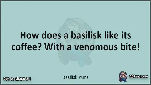 Video thumbnail for Basilisk - Jokes, Puns, Wordplays, and Laughter