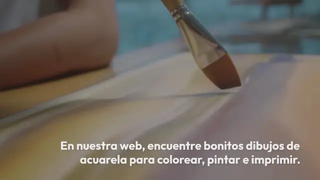 Video thumbnail for Acuarela para colorear