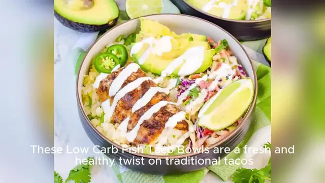 Video thumbnail for Low Carb Fish Taco Bowls