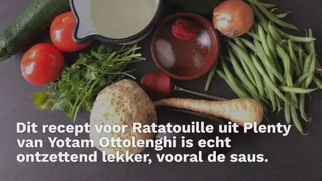 Video thumbnail for Ratatouille Ottolenghi, een bord vol groenten vegan recept