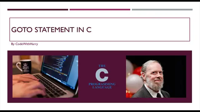 Video thumbnail for Goto Statement In C_ C Tutorial In Hindi #17