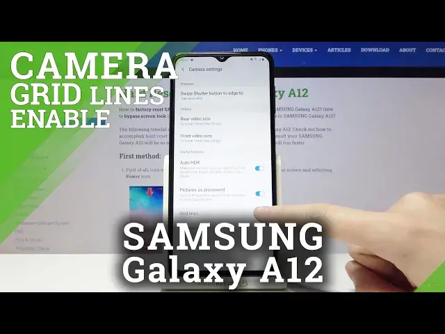 Video thumbnail for Samsung Galaxy A12 - Switch On / Off Camera Grid Lines