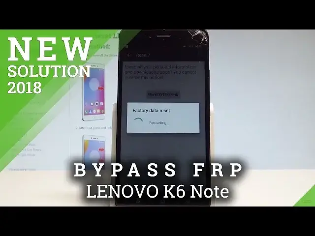 Video thumbnail for How to Bypass Google Verification in LENOVO K6 Note - Remove Google Protection / Unlock FRP
