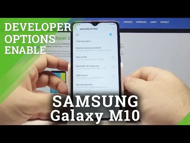 'Video thumbnail for Developer Options SAMSUNG Galaxy M10 - Enable OEM Unlock & USB Debugging'