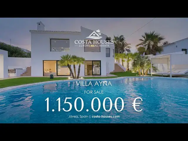 'Video thumbnail for Villa Ayna en Javea Modernidad y Elegancia a 3 minutos de Playa Arenal | COSTA HOUSES Luxury Villas'