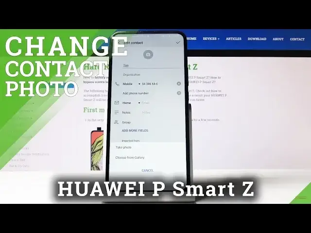 'Video thumbnail for How to Add Photo to Contact in HUAWEI P Smart Z – Add Profile Picture'