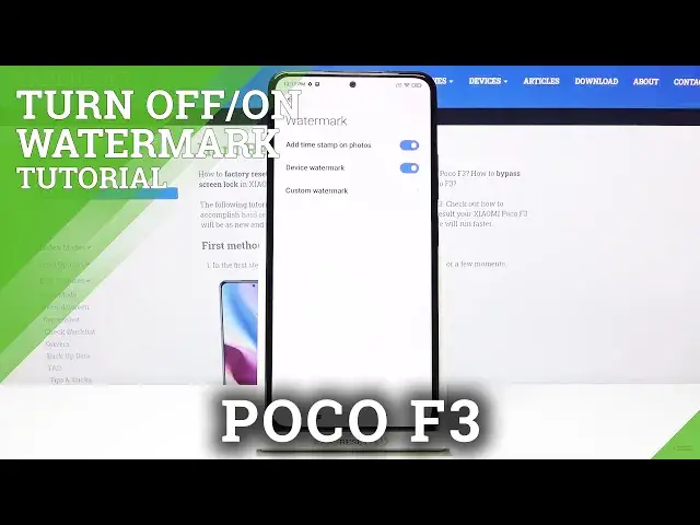 Video thumbnail for How to Turn On/Off Camera Watermark on XIAOMI POCO F3 – Add Watermark to Photos