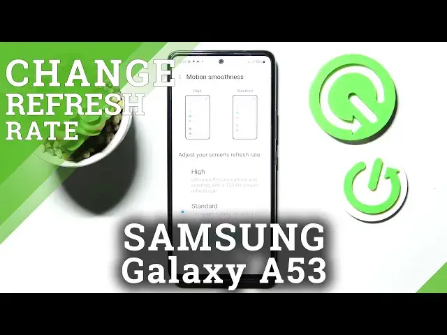 'Video thumbnail for How to Change Display Refresh Rate on SAMSUNG Galaxy A53 - Change Motion Smoothness'