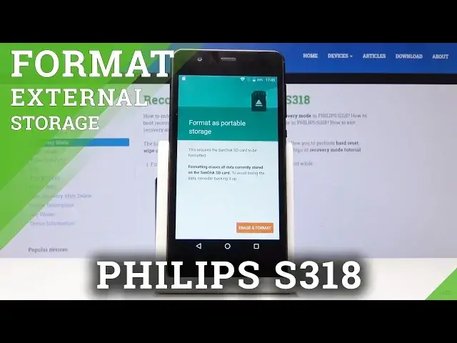 'Video thumbnail for How to Erase External Storage in PHILIPS S318 - Format SD Card'