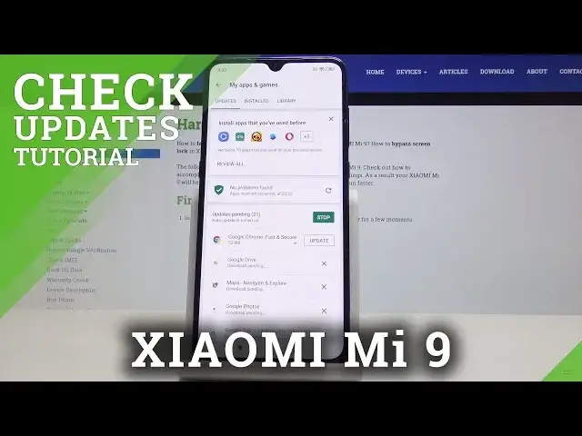 'Video thumbnail for How to Update Apps in XIAOMI Mi 9 -  Check for XIAOMI Updates'