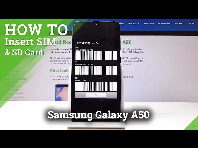 'Video thumbnail for How to Find IMEI Number in Samsung Galaxy A50 - Check Serial Number'