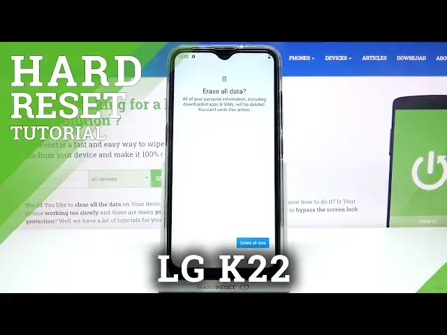 'Video thumbnail for How to Hard Reset LG K22 – Wipe Data'