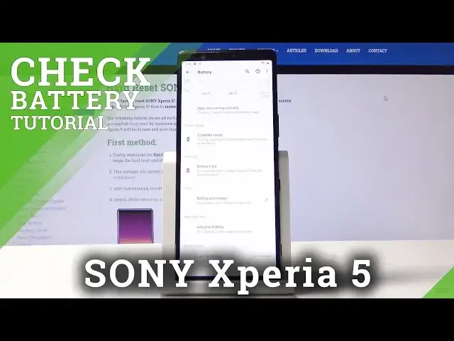 Video thumbnail for How to Locate Battery Percentage in SONY Xperia 5 – Battery Level