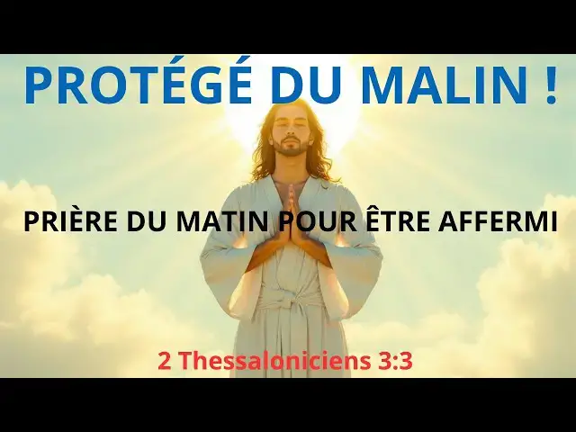 'Video thumbnail for Tu te sens attaqué spirituellement ? Voici la prière du matin pour être affermi et protégé par Dieu'