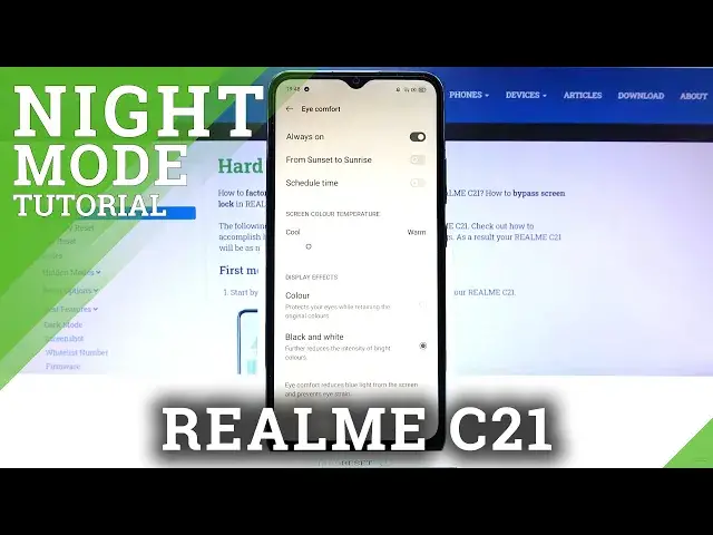 'Video thumbnail for How to Enable Night Mode in Realme C21 – Eye Protection'