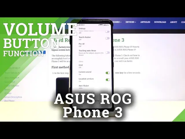 Video thumbnail for How to Change Volume Buttons Function in ASUS ROG Phone 3 – Find Camera App Options
