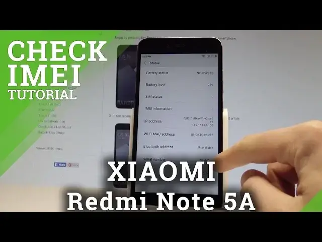 'Video thumbnail for How to to Check IMEI and Serial Number in XIAOMI Redmi Note 5A |HardReset.Info'