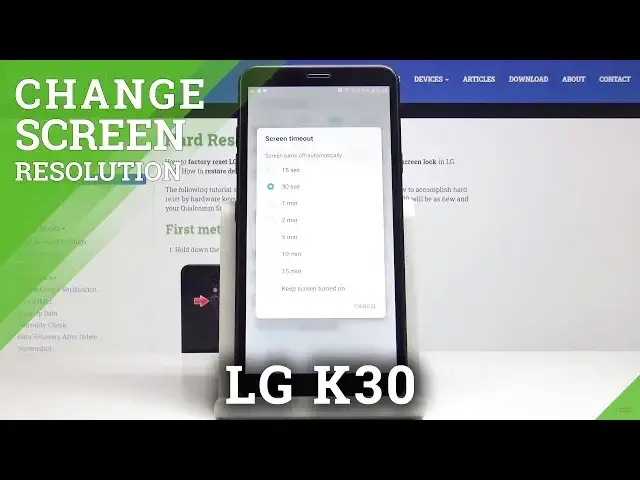 'Video thumbnail for How to Change Screen Timeout in LG K30 – Adjust Display Inactivity'