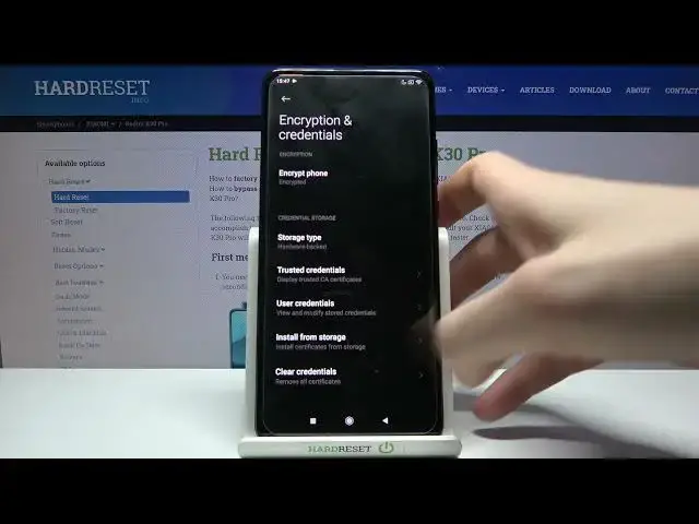 'Video thumbnail for How to Clear Credentials in XIAOMI Redmi K30 Pro – Remove All Licences'
