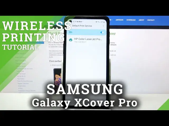 'Video thumbnail for How to Connect Printer Wireless to Samsung Galaxy XCover Pro – Device Connection Settings'