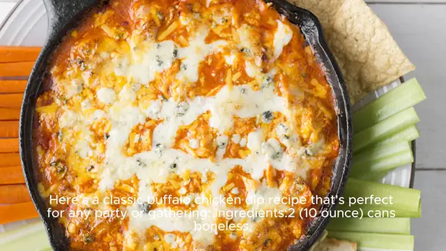 Video thumbnail for Buffalo chicken dip recipe