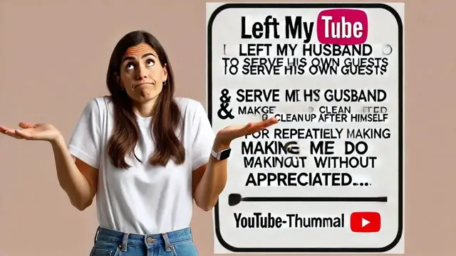 'Video thumbnail for Left My Husband To Serve His Own Guests Clean Up, After Not Being Appreciated For Doing It AITA'