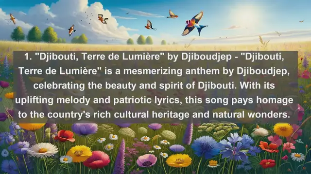 Video thumbnail for Musical Delights: Top 10 Beautiful Songs from Djibouti