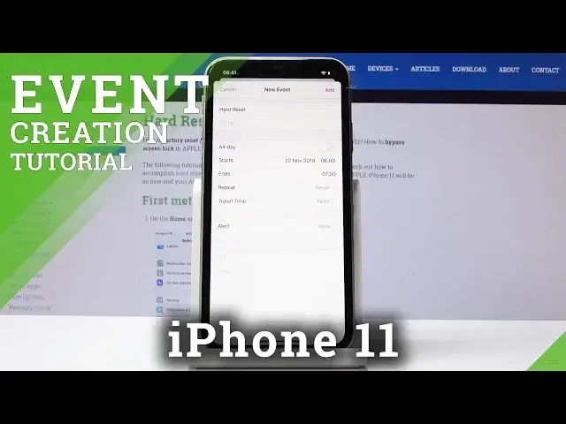 'Video thumbnail for How to Add Event to Calendar in iPhone 11 - Set Up Reminder'